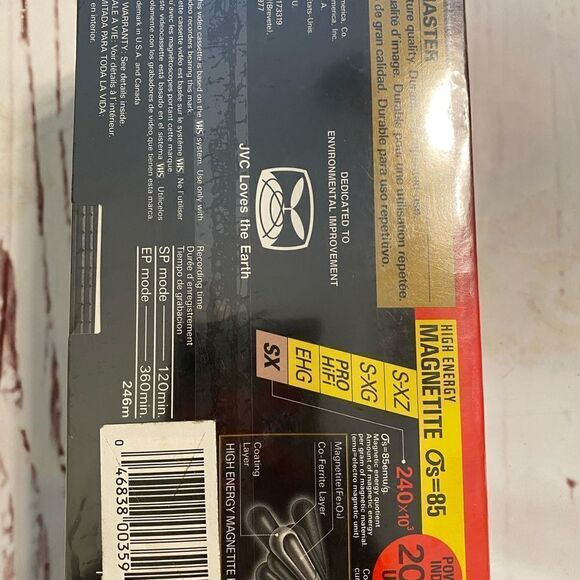 JVC VHS Blsnk Video Tapes (1) T-120 EHG, (2) T-120 SX, ( 3-Pack ) New Sealed - Picture 3 of 3